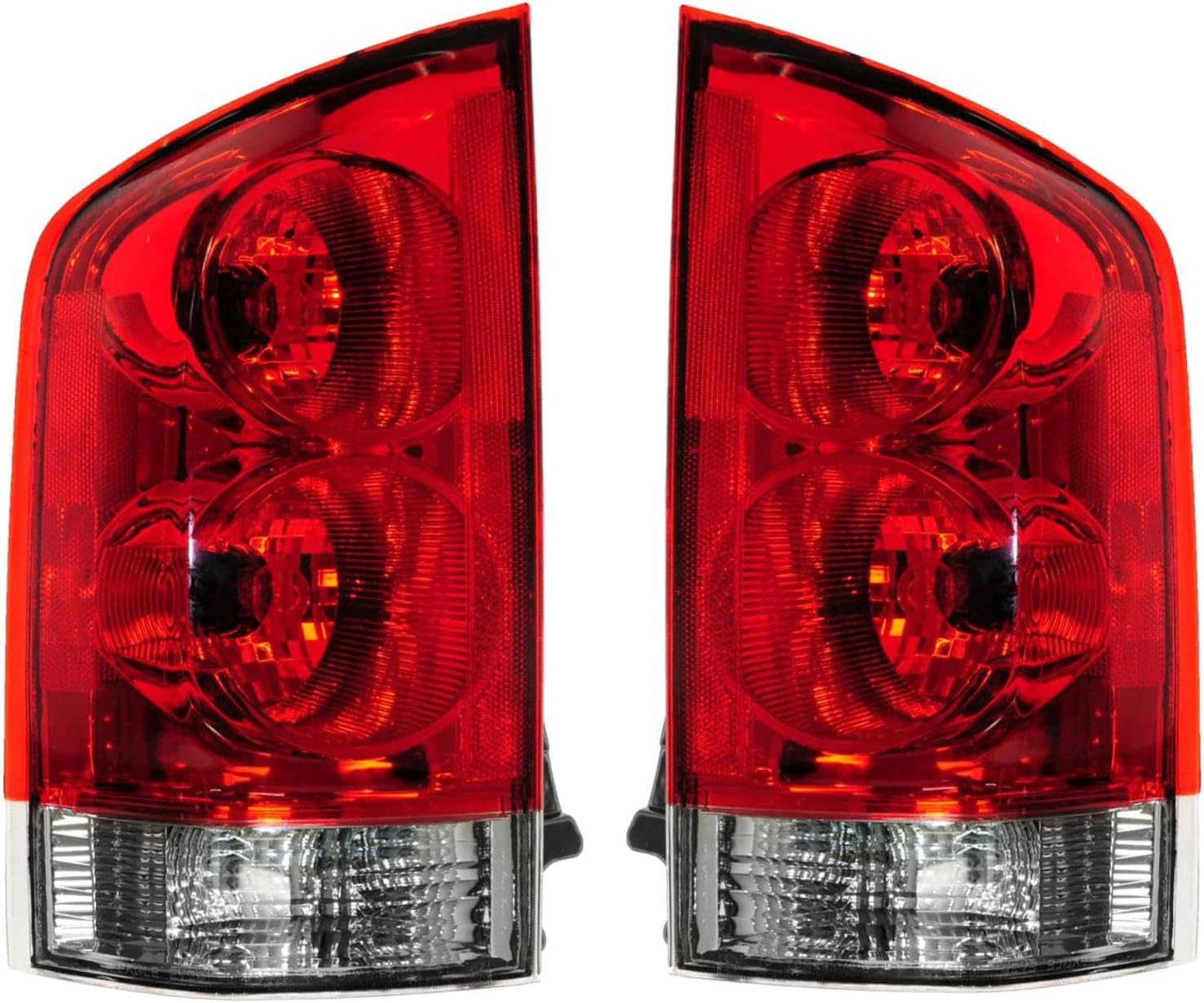 TRQ Rear Tail Light Set Driver Passenger Side Compatible with 2005-2015 Nissan Armada