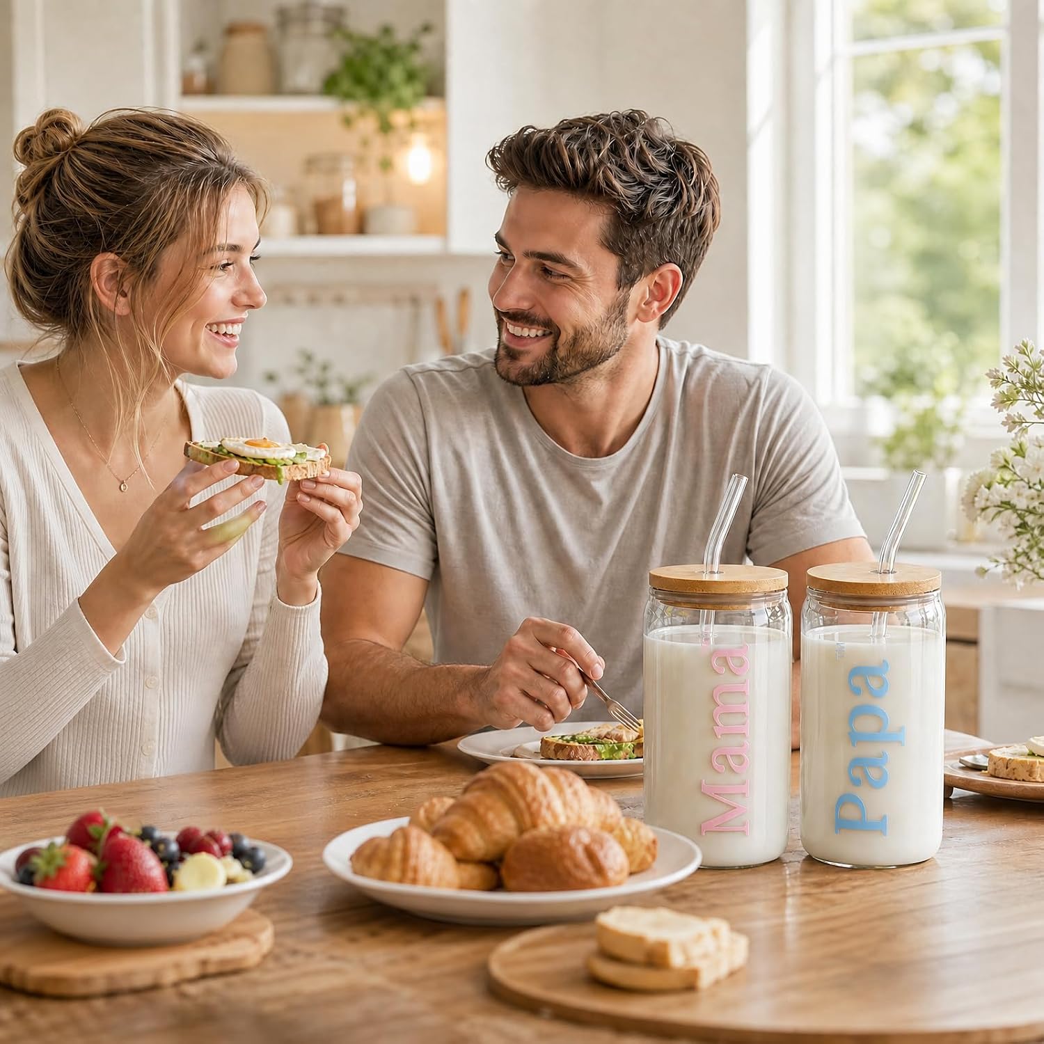 New Parents Gifts for Couple Mom and Dad Glass Cup Kit