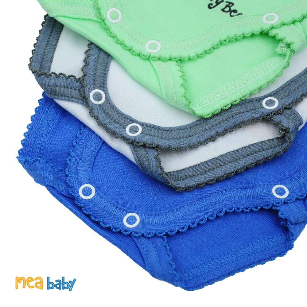 MEA BABY Body unisex de manga larga para bebé con estampado de 5 unidades