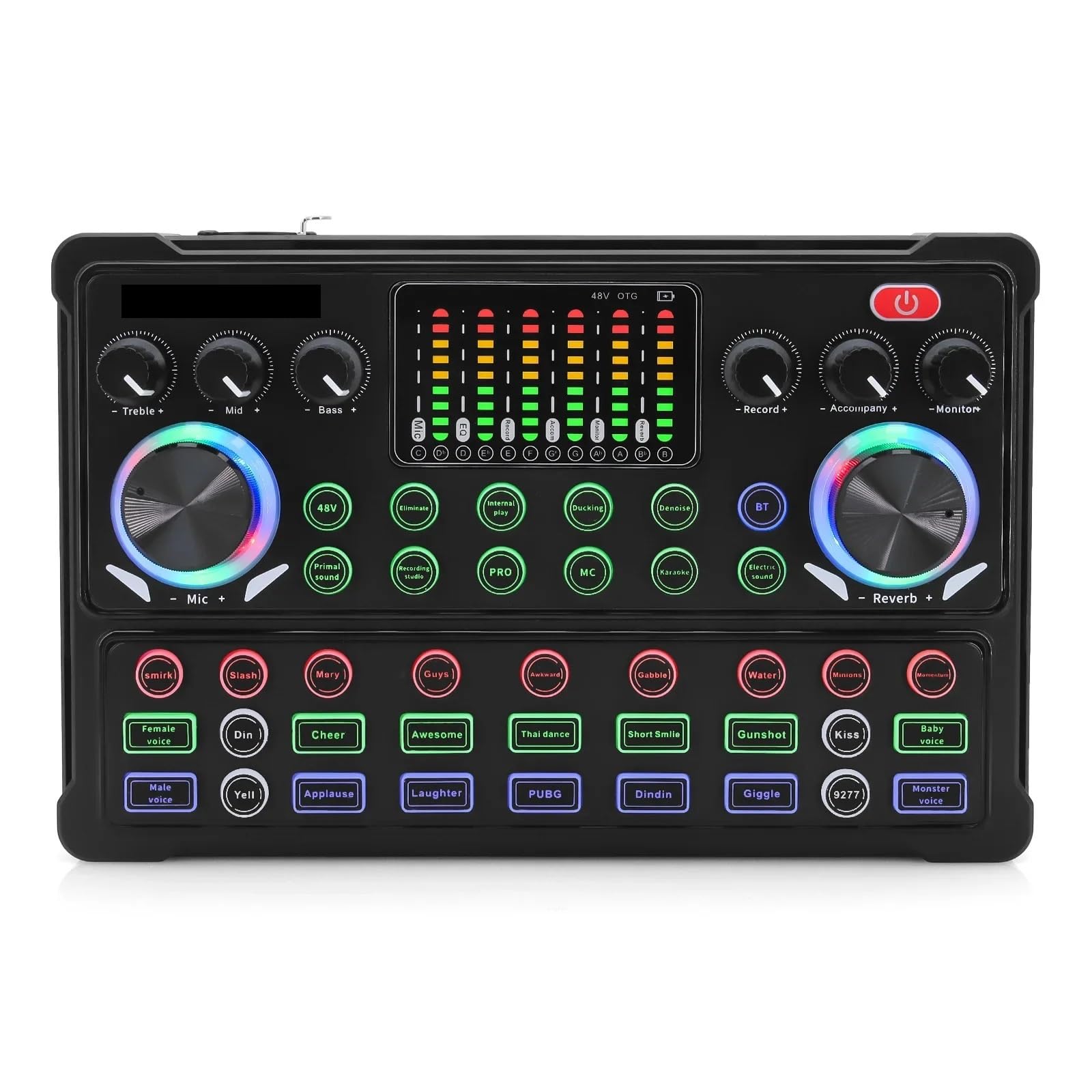 Mixer professionale, scheda live, controller DJ, attrezzatura for streaming live, podcast, giochi, canto, registrazione per Professionisti