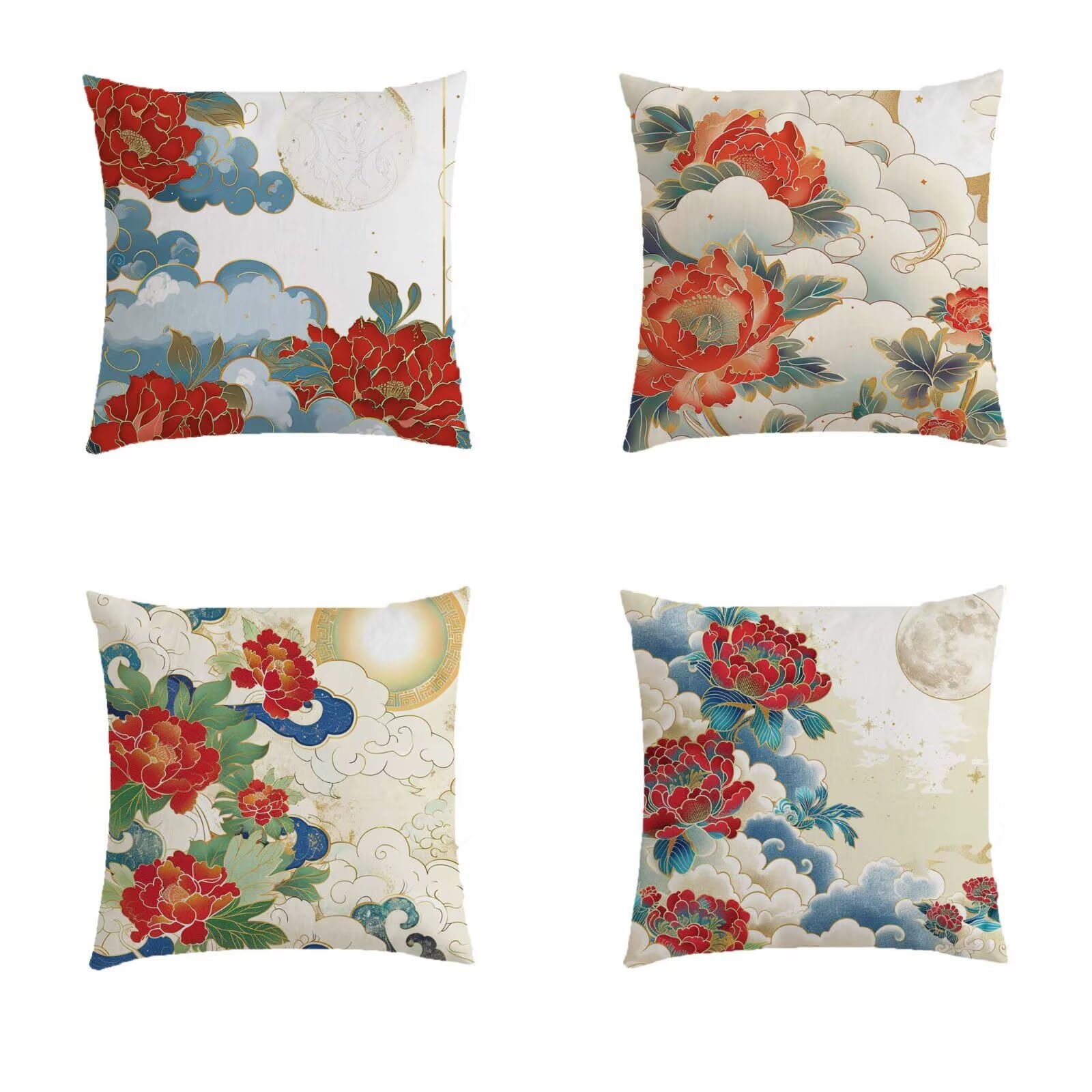 Housse coussin extérieur rouge salon de jardin carré pour embellir le banc de votre terrasse