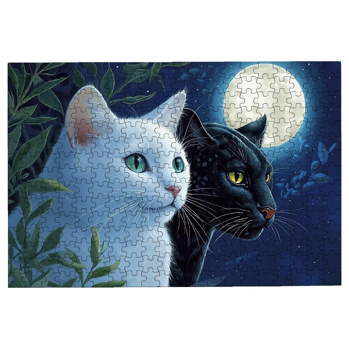 Puzzle 2000 Piezas Adultos Gato, Rompecabezas Adultos Leopardo, Clásico Puzzles Adultos Desafiante para Toda la Familia, Juguetes Rompecabezas Letras en la Parte Posterior, Regalo Hombre Decor -3371