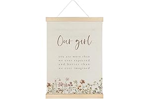 Qvapt Baby Girl Nursery Decor,Girls Room Decor,Boho Nursery Decor,Baby Girl Nursery Wall...