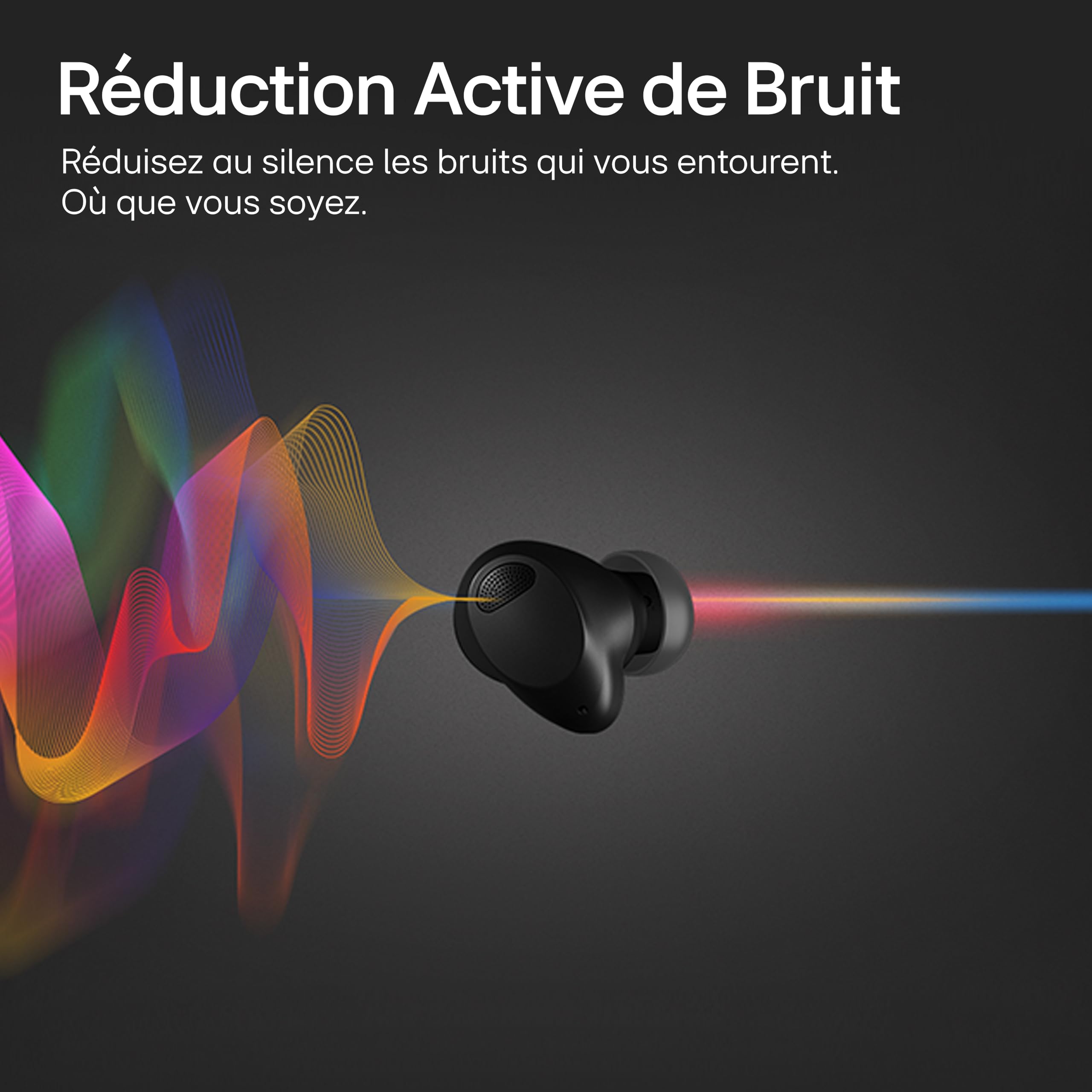 LG Tone Free T90S écouteurs Bluetooth Intra-Auriculaires avec Dolby Atmos, Technologie MEDIRIAN, ANC (Réduction sonore Active), UVnano+, Noir