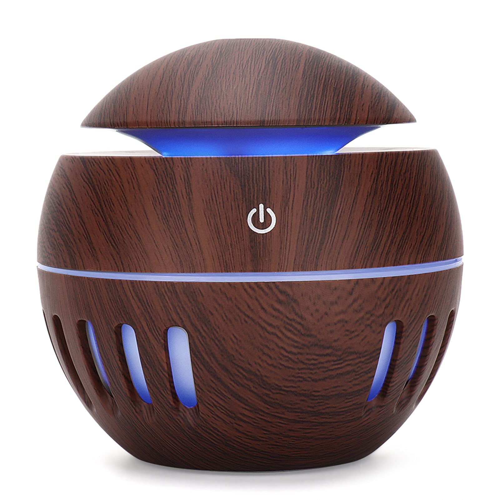 Hurrise Brown Aromatherapy Diffuser, Essential Oil Humidifier Lights Mini Air Purifier Scented Oil Diffuser For Scented Oil Diffusers Humidifier For Bedroom Office Yoga Spa