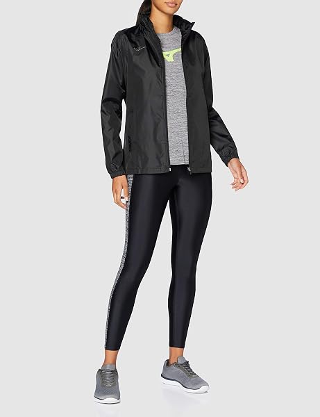 Visita la tienda de Joma Joma - Chubasquero de Mujer Impermeable con Capucha , 6XS - 3XL - Cortavientos con Bolsillos Laterales y Puños Elásticos - Galia in use