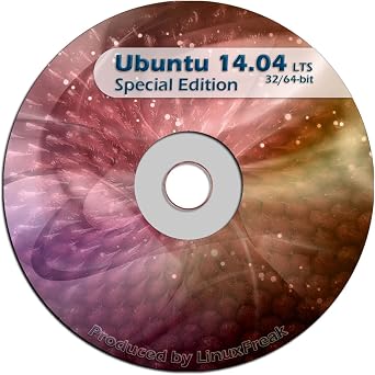 Ubuntu Linux 14.04 64 and 32 Bit Desktop Live DVD NEWEST LTS EDITION with Extras