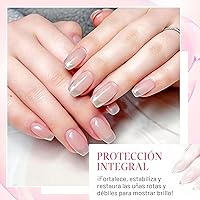 Vista 3 de AZUREBEAUTY Kit de reparación de uñas de cristal transparente para uñas fracturadas y débiles, solución ideal de emergencia, fácil de arreglar