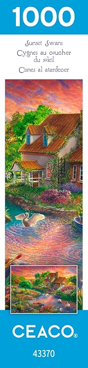 Ceaco - Sunset Swans - 1000 Piece Jigsaw Puzzle for Adults