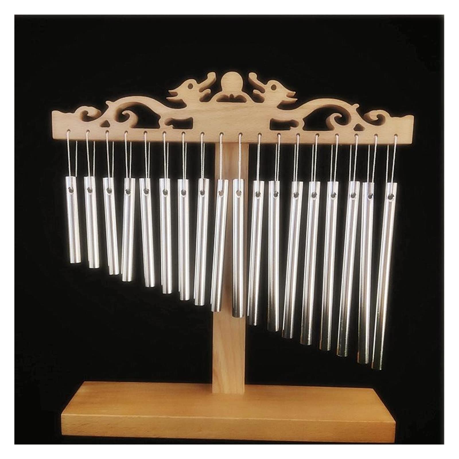 Percussão Musical Campanelli eolici a percussione Ornamenti eolici con cornice in legno adatti per l'illuminazione musicale per principianti Xilofoni (Color : 02)