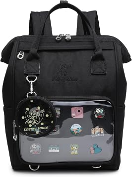 CHERRY SAUCE Ita Bag Pin Kawaii Cute Display Mommy Backpack for School Anime Cosplay with Insert