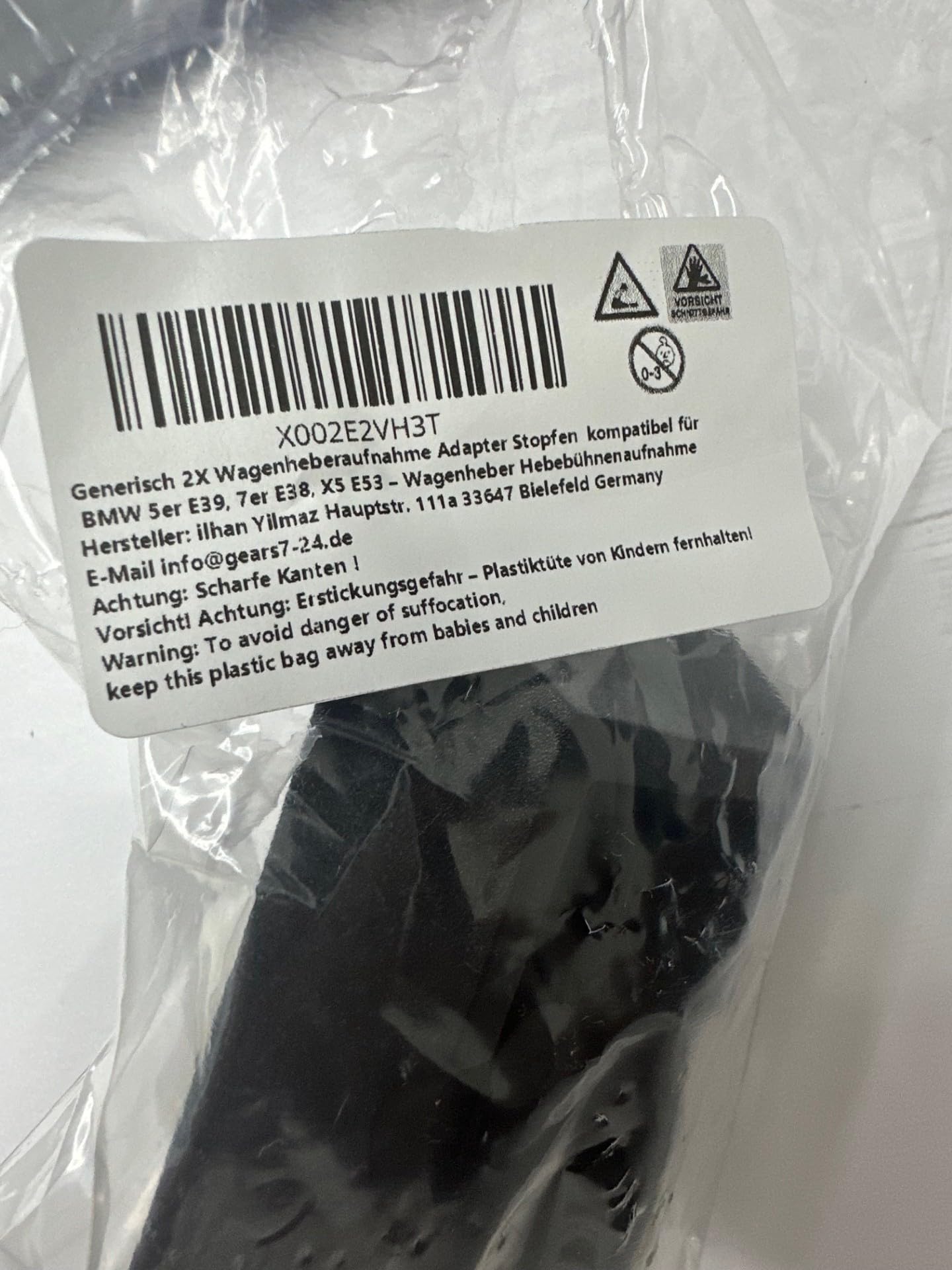 Juego de 4 adaptadores para gato hidráulico, compatible con BMW Serie 5 E39 7 E38 X5 E53