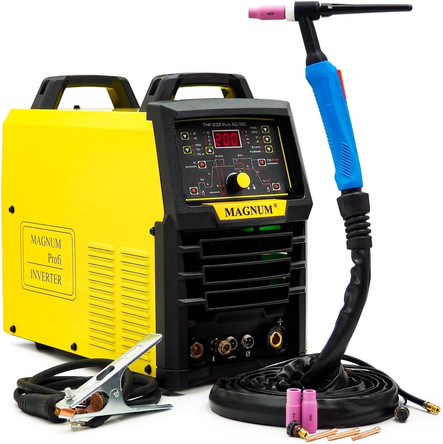 Magnum® THF 235P AC/DC WIG AC/DC PULS Welding Machine 200 Amp Aluminium Stainless Steel