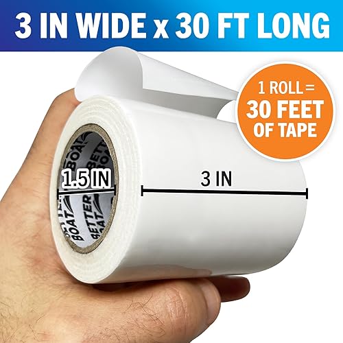 Miniatura 17 de Cinta de reparación de tela para barcos de lona, cinta de reparación de carpas, autocaravanas, toldo de reparación de lona, toldo de vinilo