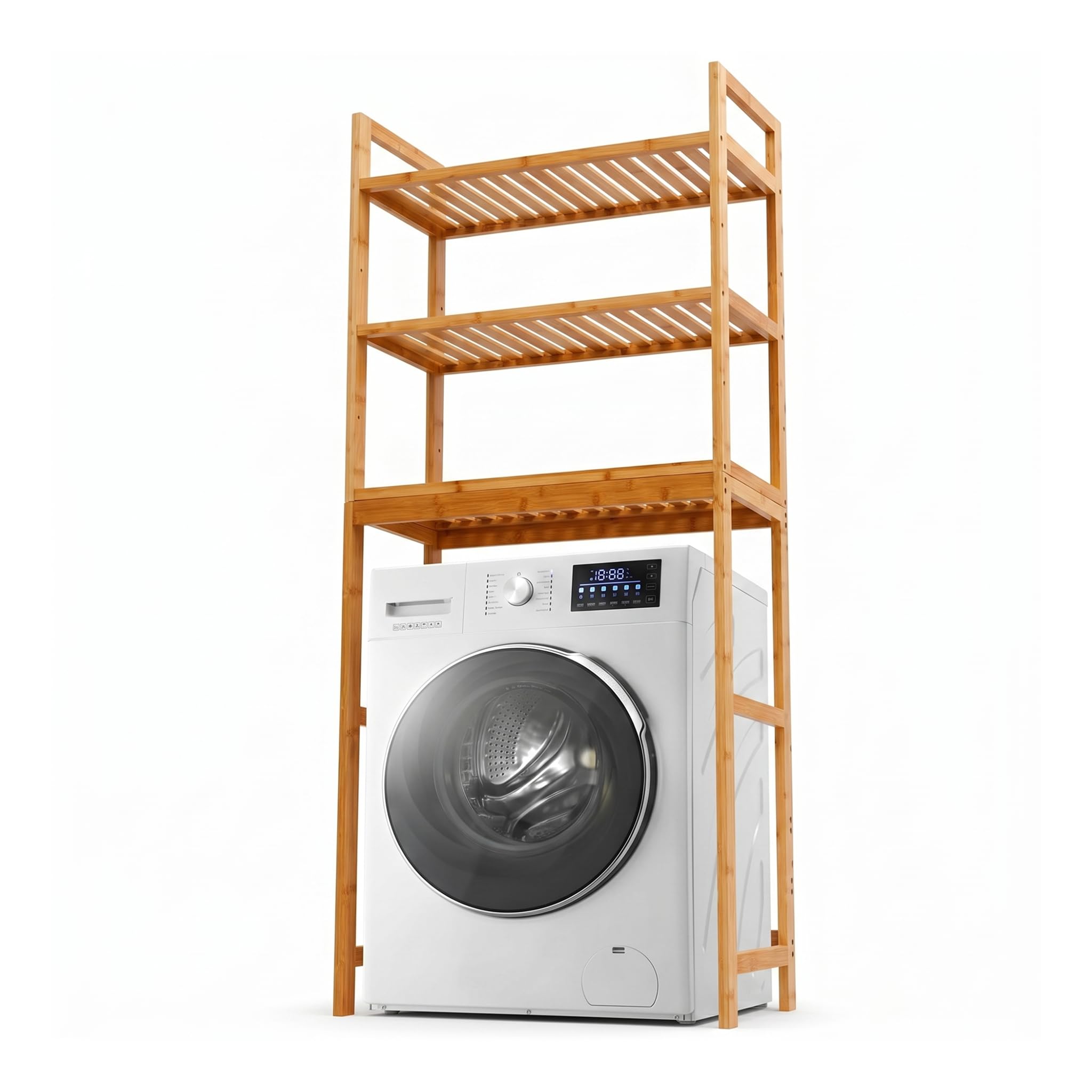 MY FAT GORILLA Washing Machine Cabinet – Washing Machine Shelf – Toilet Shelf – 66 x 26 x 170 cm – Washing Machine Shelf – Shelf Over Washing Machine – Washing Machine Conversion Cabinet