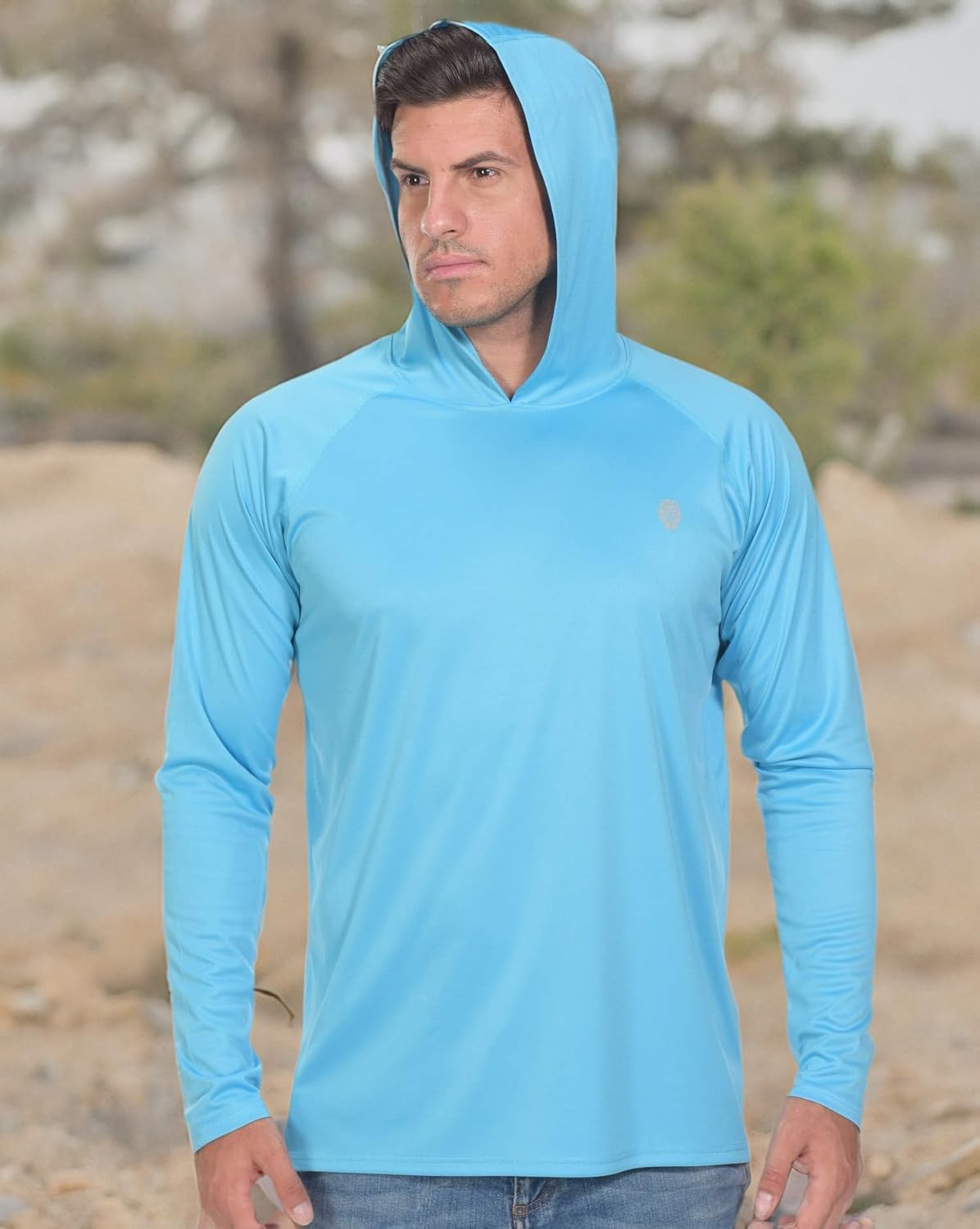 Fishing Shirts for Men Long Sleeve - Sun Protection SPF 50+ UV Tshirt Hoodies