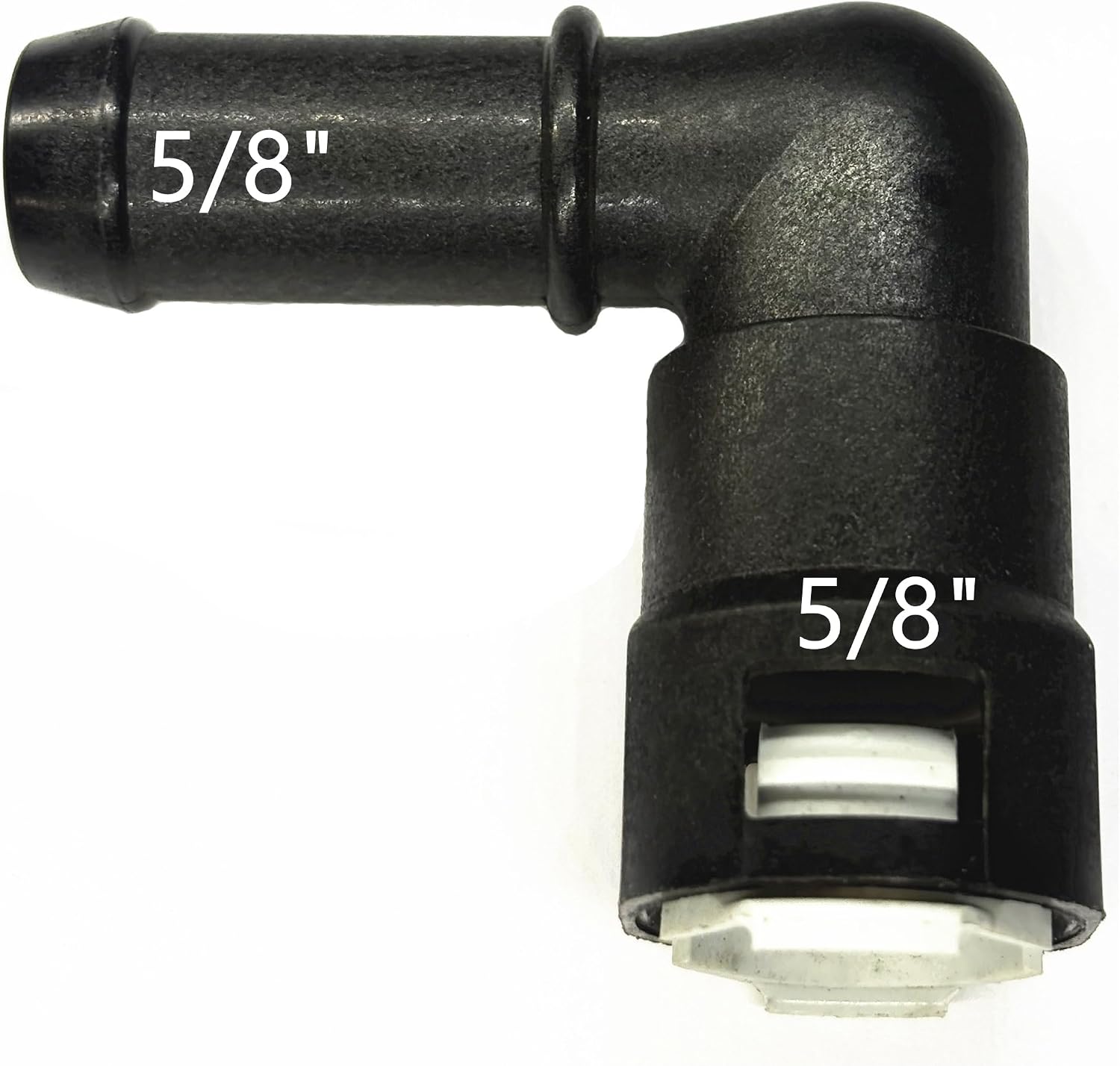 5/8" Tube to 5/8" Hose, 800-416, 16mm Quick Connect 90 Degree Elbow Barbed Hose Fitting, Nylon Coolant Fuel Vacuum Line Connector for GM, BMW, Audi, VW, Chevrolet, Ford, GMC, Buick, Cadillac, Jeep