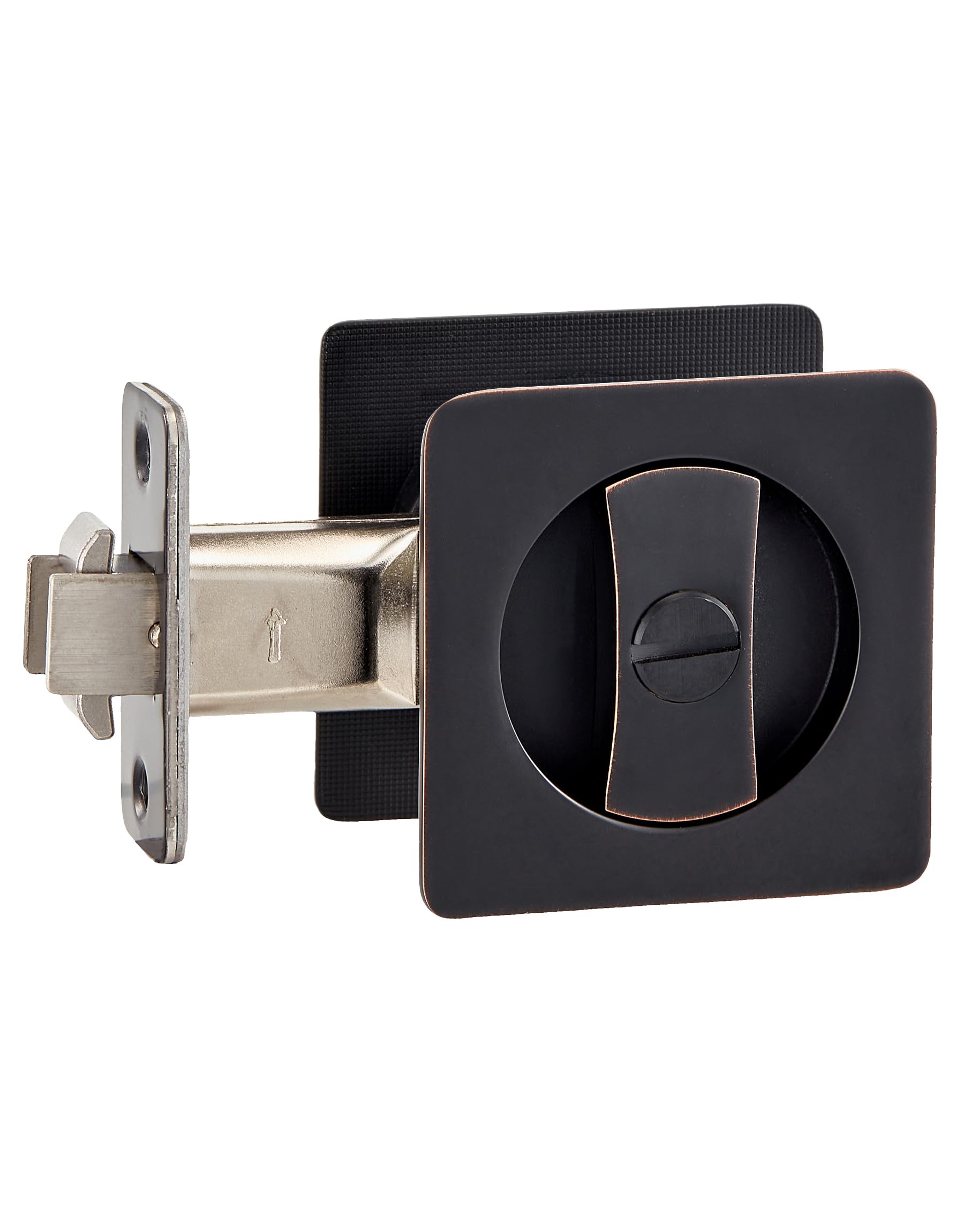 Lethato Pocket Door Hardware Pocket Door Lock Black Rounded-Corner 1Pack — Amazon image 9
