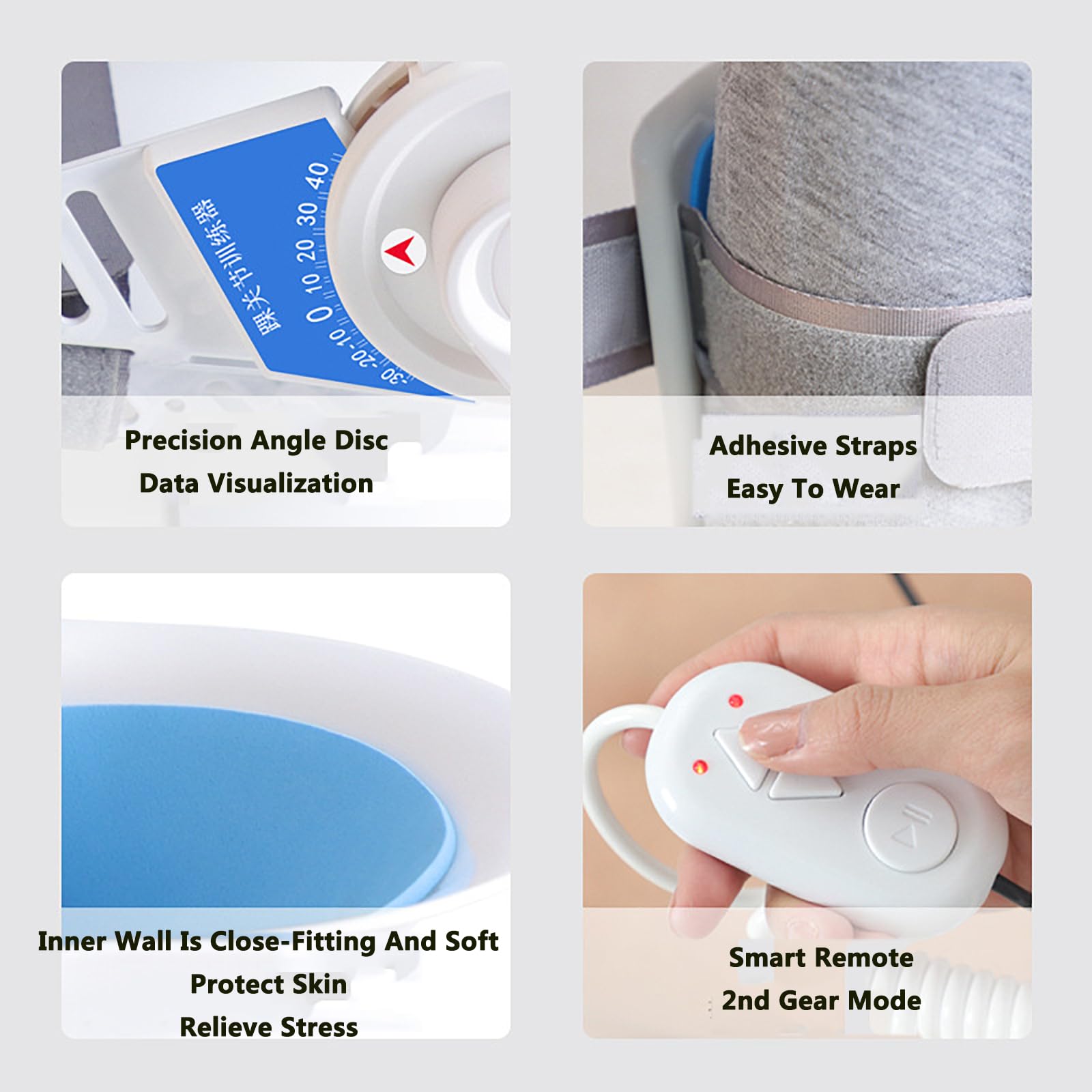 Inmovilizador Tobillo-Pie,EntrenadorRehabilitación Tobillo Manual/eléctricoconpatronesflexión Plantar Y Dorsiflexión,ángulo Ajustable-30~40° Y 3velocidades,visualización Datos,paradislocación
