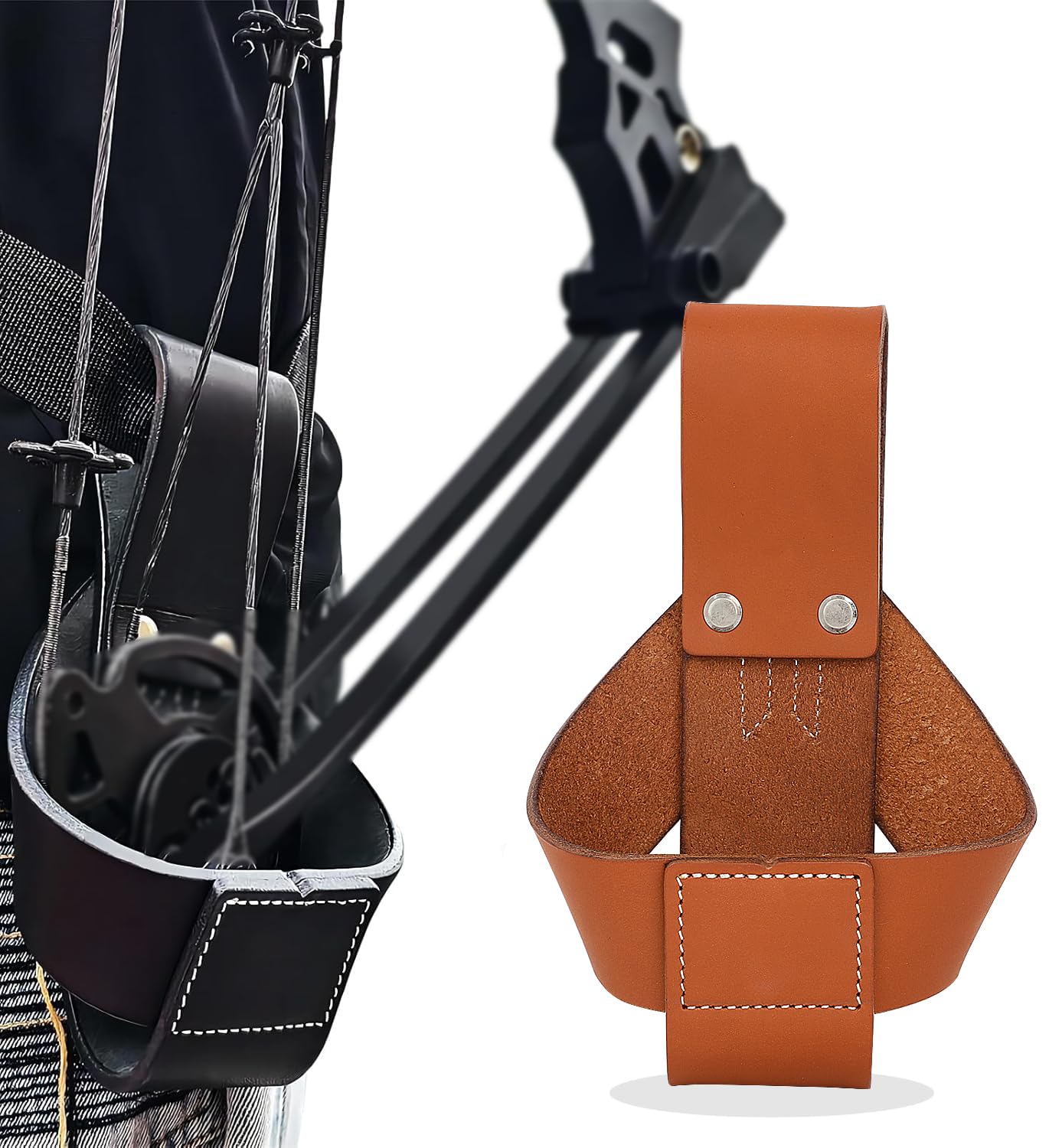 limaityCompound Bow Waist Pack for Securing Compound Bows and Saving Energy While Standing Outdoor Hunting and Target Shooting Competition