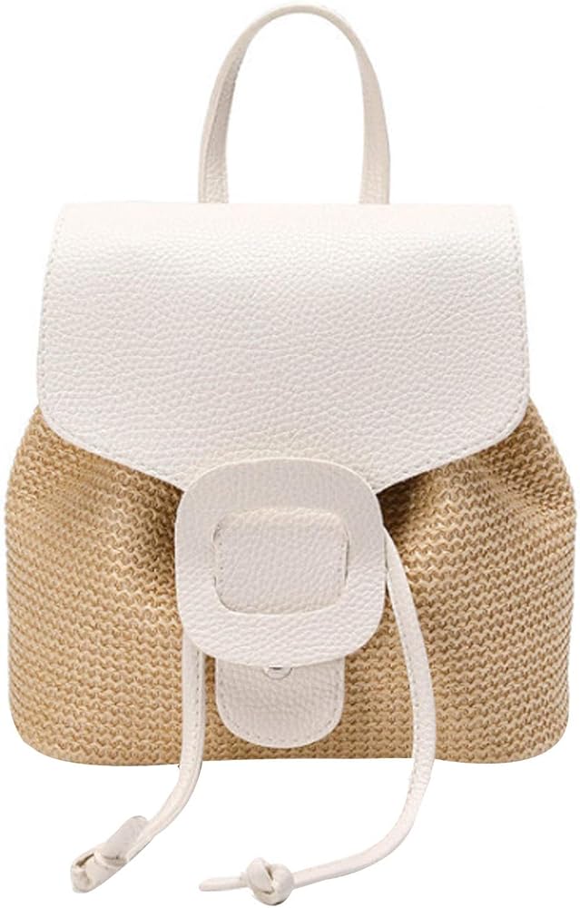 Straw backpack purse Clearance
