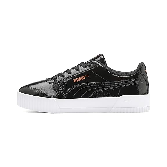 black shiny tennis shoes