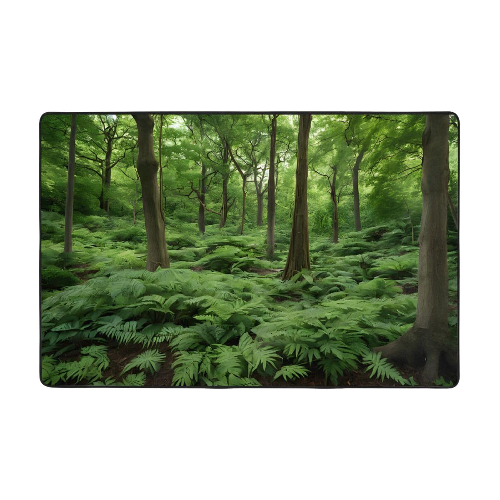 Tapis salon imprimé tropical 91,4 x 61 cm pour une ambiance de bureau cosy
