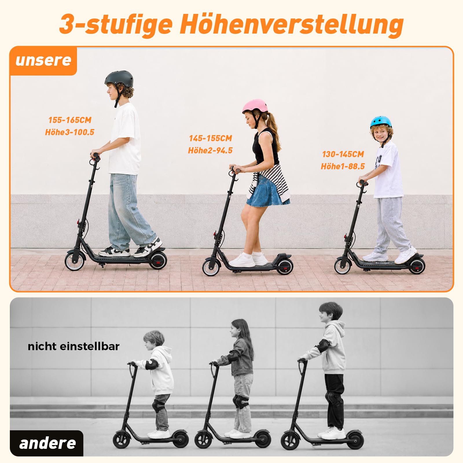 iScooter Kinder E Scooter mit Musik & Licht für 8-14 Jahre, 200W Eektroroller, 3 Fahrmodi 8/13/19km/h, Auto-Abschaltung, 60Min Fahrzeit bis zu 15km, Doppelbremse Faltbar & 90-102 cm Verstellbare Höhe