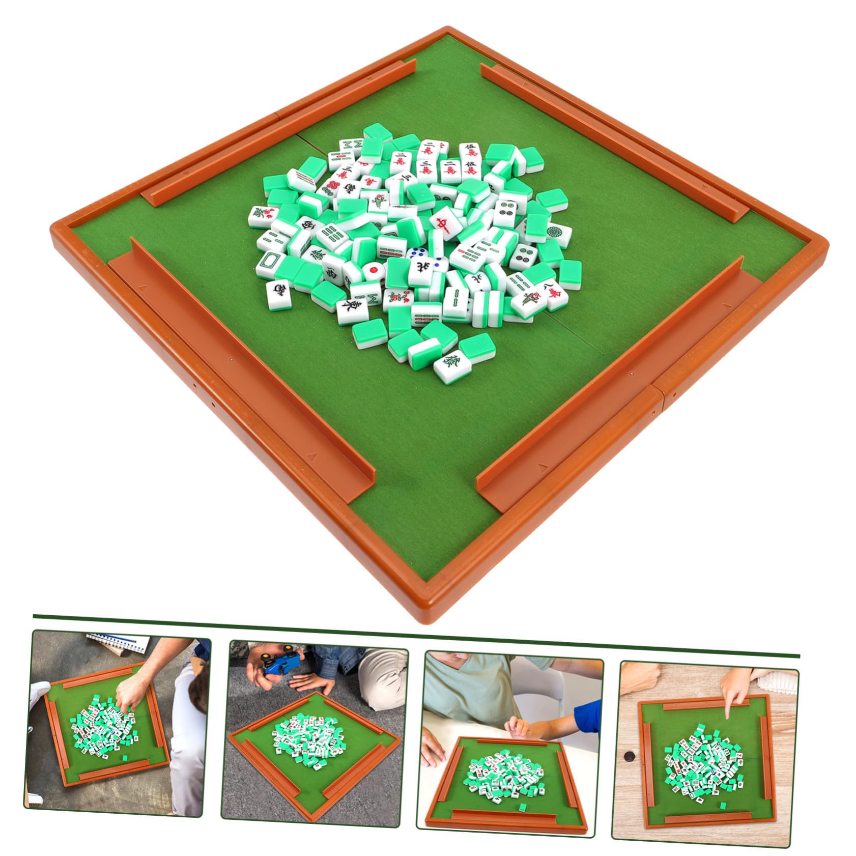 Kleines Mahjong Satz mit Klarer Gravur, 1 aus ABS Acryl Weihnachten Feier
