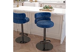 LuxMod Adjustable Height Kitchen Counter Bar Stools