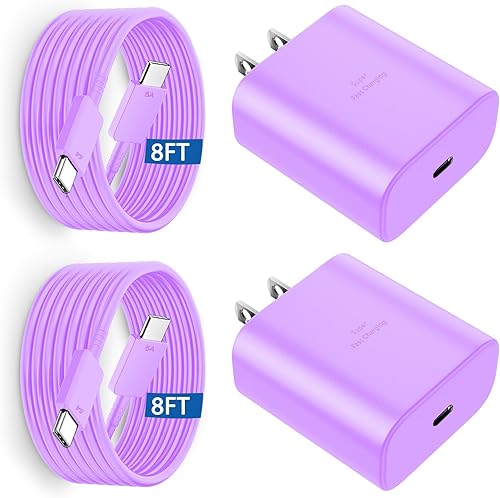 Miniatura 19 de Cargador de teléfono súper rápido Samsung de 45W, cargador rápido USB C Samsung, cable de carga rápida Samsung Galaxy S25 S24 Ultra Charge 10 pies,