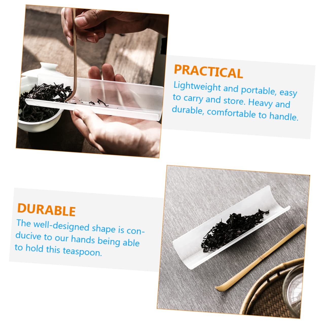 FELTECHELECTR 1 set Classic Kung Fu Tea Scoop Practical Tea Spoon for Home Office Ergonomic Design for Easy Use and Cleaning