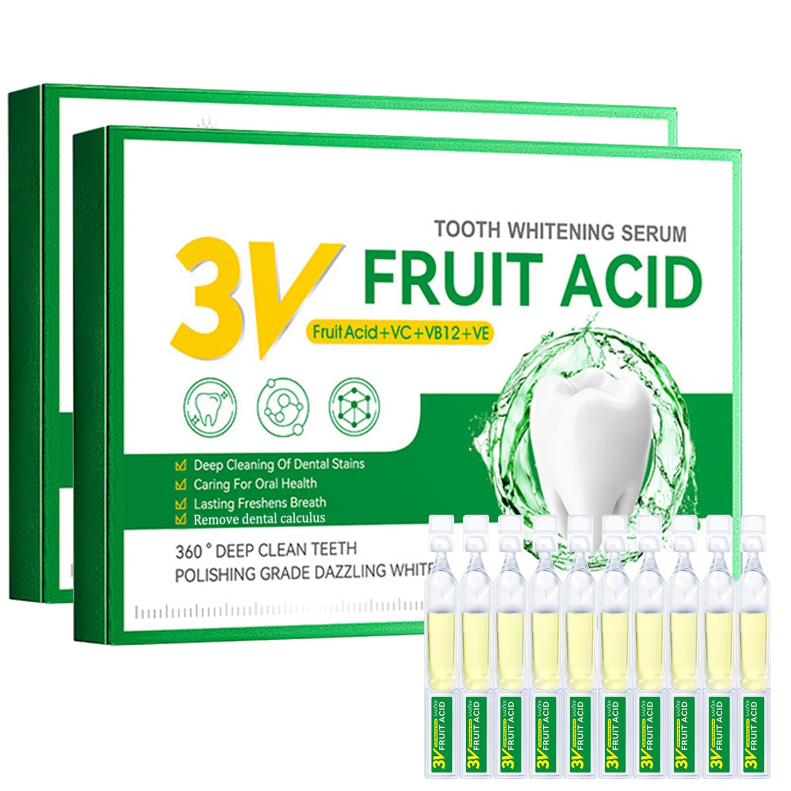 NALACALTooth Serum, Ampoule Essence Toothpaste, 20 PCS Plaque Remover for Teeth, Tartar Remover Teeth Whitening Corrector Toothpaste Serum, Whitening Toothpastes Stain Removal, Convenient to Travel