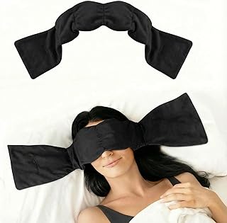 加重アイマスク 睡眠用 重力アイピロー 遮光 遮音 快眠 柔らかい 睡眠改善 調節可能 快適 睡眠グッズ 目隠し あいますく 3D光遮断 肌触り良い 冷やす 昼寝 旅行 出張 飛行機 プレゼント (ブラック)