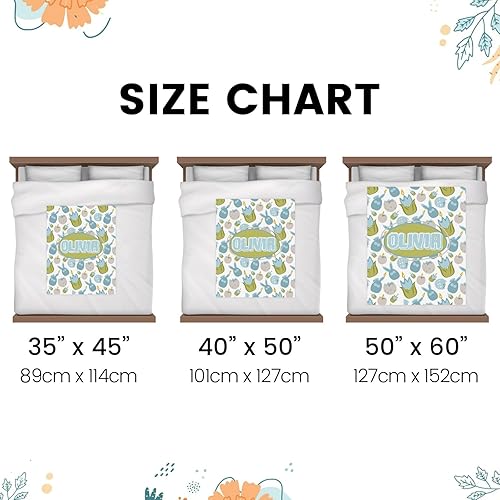 Miniatura 3 de Manta de bebé personalizada Minky para niños y niñas, suave y acogedora forro polar de doble cara con nombre personalizado, regalo perfecto para