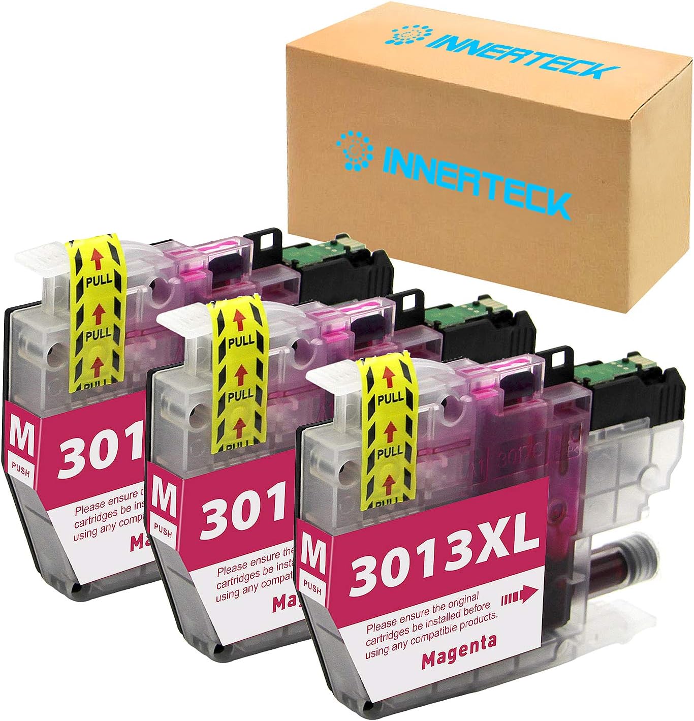 InnerTeck 3 Magenta Replacement for Brother MFC J497DW