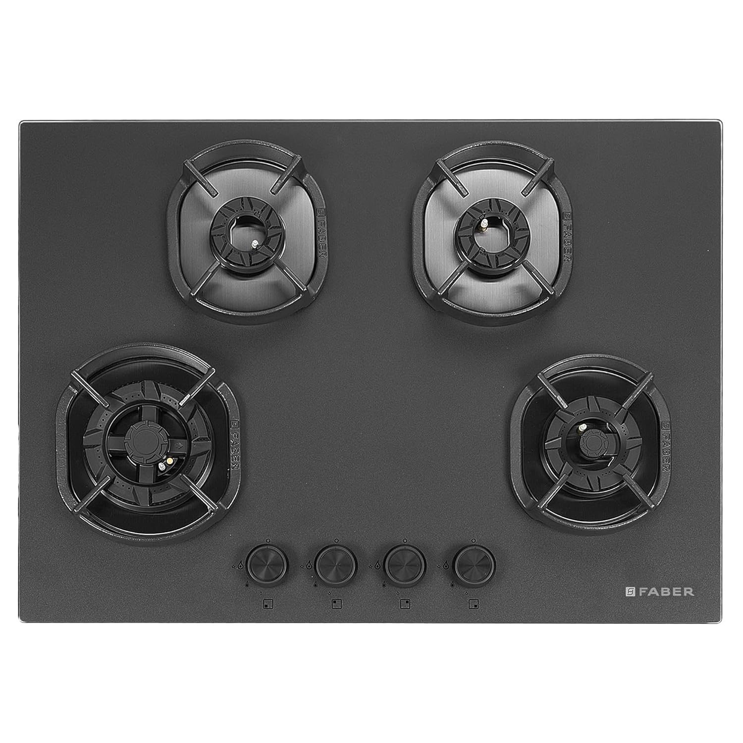 Faber Della 4 Burner 72cm Hob |Auto-Ignition|Brass Burner| Cast Iron Pan Support |Hob/Cooktop Hybrid| Matt Black Glass Finish |5 Yrs Warranty on Glass & Valve | 5 Yrs on Burner|Hob Della HD724 CI AI Faber Della 4 Burner 72cm Hob |Auto-Ignition|Brass Burner| Cast Iron Pan Support |Hob/Cooktop Hybrid| Matt Black Glass Finish |5 Yrs Warranty on Glass & Valve | 5 Yrs on Burner|Hob Della HD724 CI AI