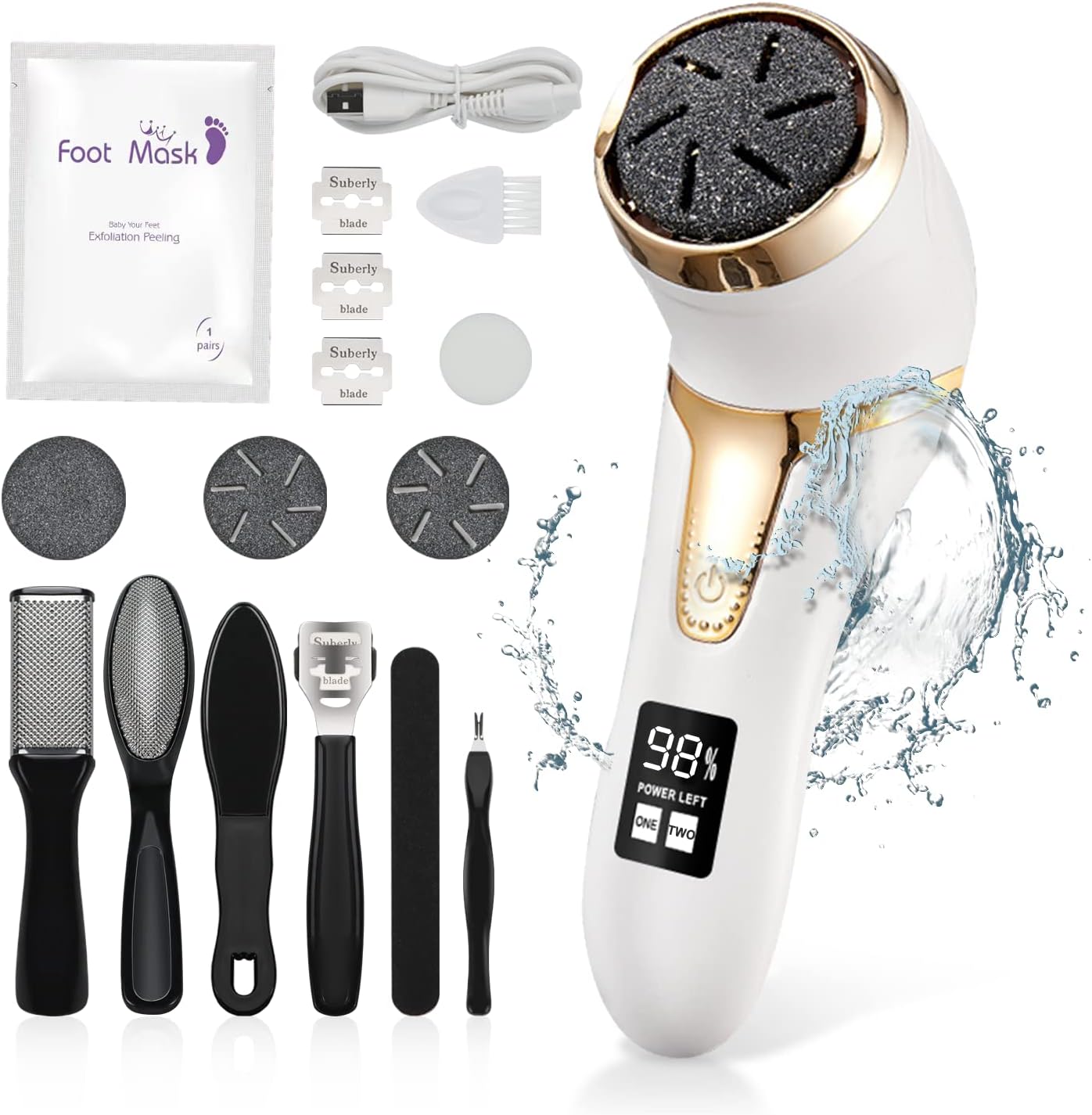 Electric Foot Callus Remover with Vacuum,AMPK Professional