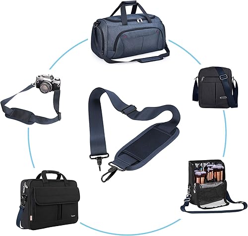 Miniatura 6 de Taygeer Correa acolchada para el hombro, correa ajustable de repuesto para funda de laptop, bolsa de lona, bolsa de ropa, bolsa de mensajero,