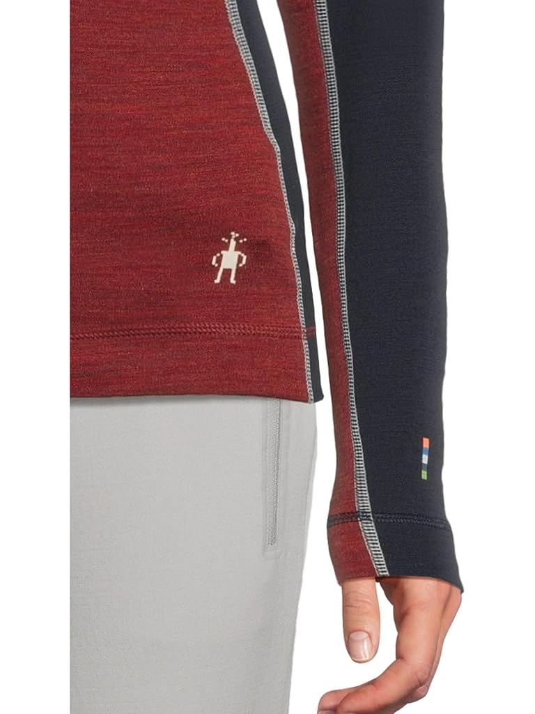 Purple Smartwool Classic Thermal Merino Base Layer 1/2 Zip Hoodie