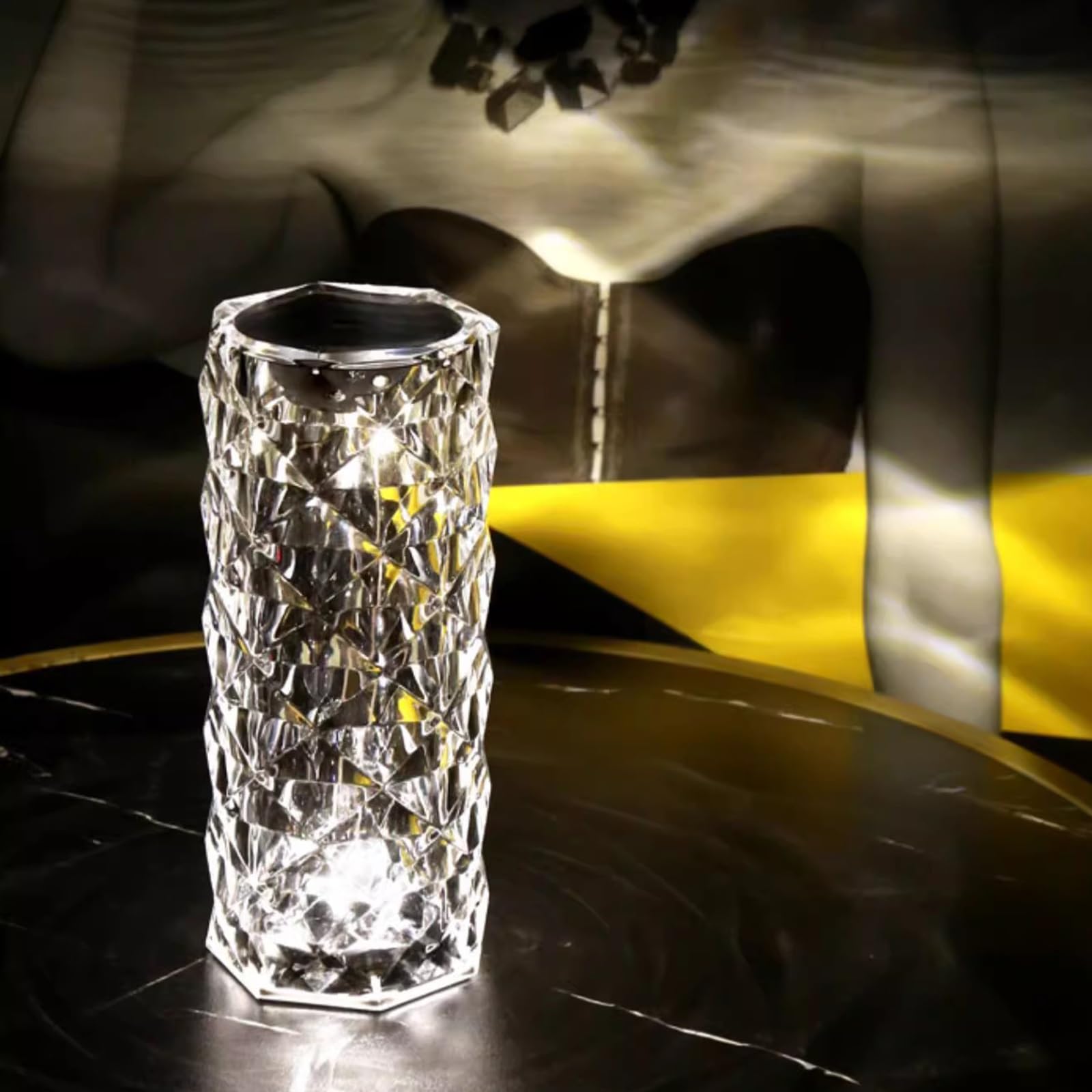 Lampki Nocne Lampa Stołowa Kryształowa Lampa Biurkowa Internet Czerwona Atmosfera Diamentowa Lampa Biurkowa Lekka Luksusowa Kreatywna Sypialnia Ins Girl Lampka Nocna Romantyczna Lampka Nocna do lampy