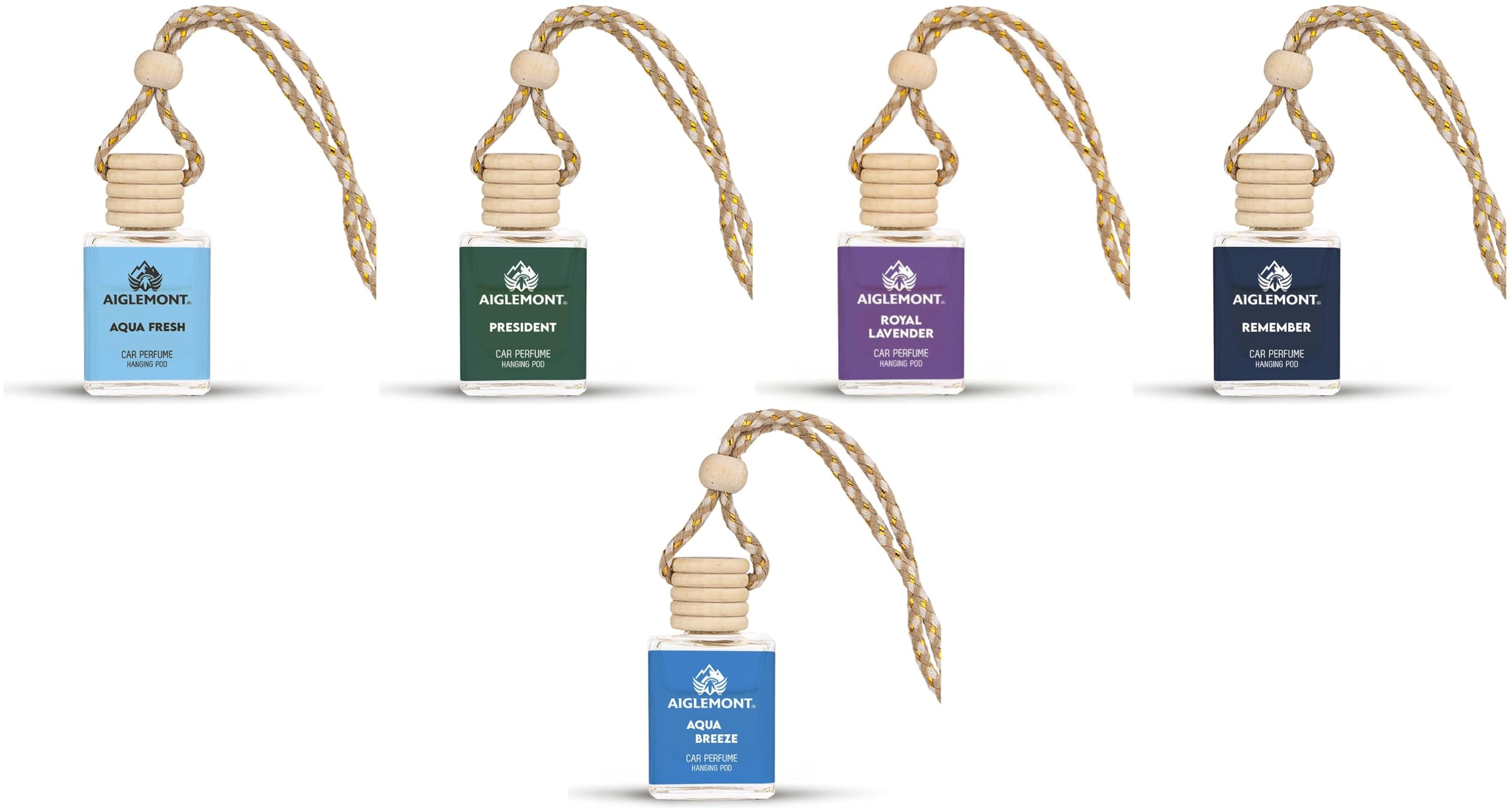 Car Perfumes combos | Aqua Fresh+ President + Royal Lavender+ Royal Remember+ Aqua Breeze| Combo of 5 | 10 ml Each-image-32
