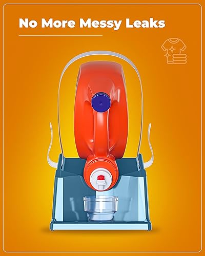 Miniatura 4 de Paquete de 2 soportes para detergente líquido para ropa TidyFriend con bandeja para goteo y pies de goma antideslizantes, soporte para organización