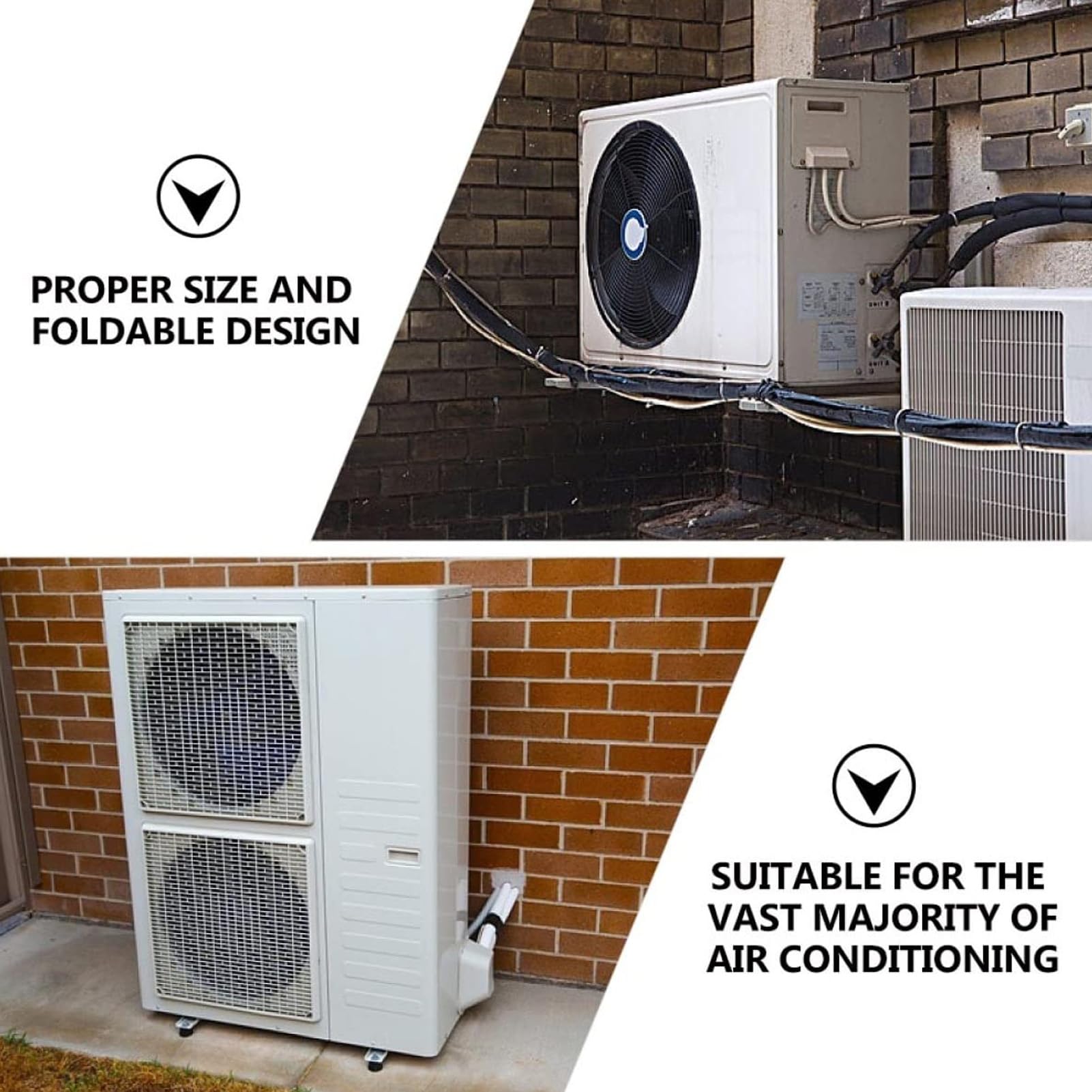 Telo Copri Climatizzatore per Unità Esterne, Coperture AC per Centrali Esterni Interni Casa, Telo Protettivo Mobili (105x40x75 cm / 41,3x15,7x29,5 pollici)