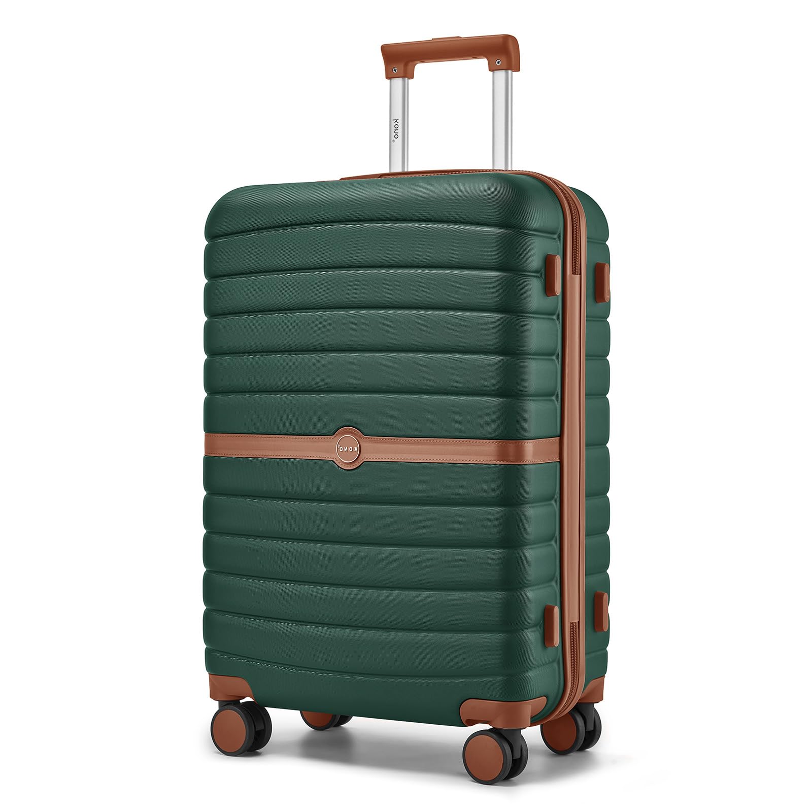 KONO Koffer Reisekoffer Trolley von ABS+PC Hartschalenkoffer mit Zwillingsrollen und Zahlenschloss