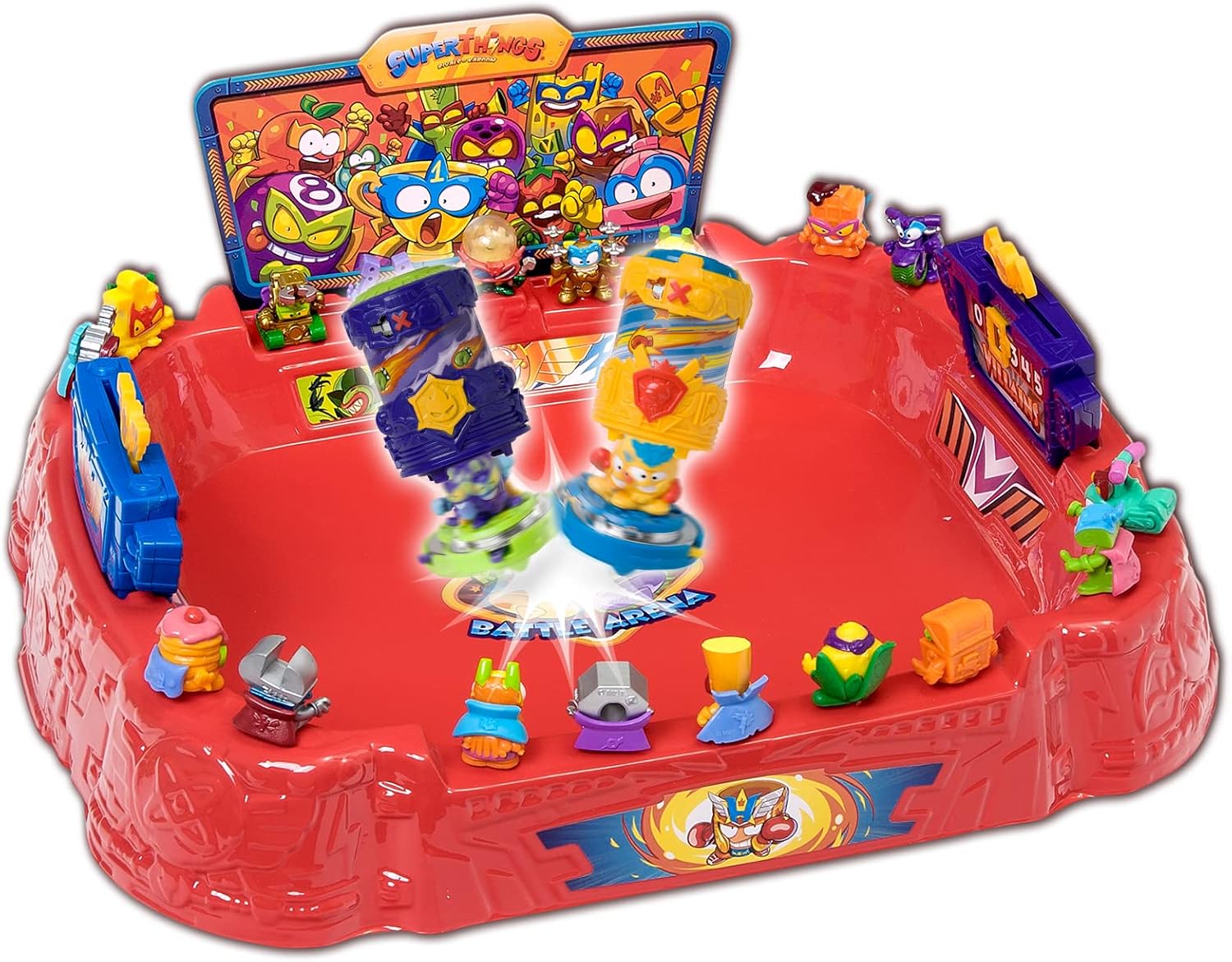 SUPERTHINGS Battle Arena – Contains 1 Arena, 2 Exclusive Battle Spinners & 2 Exclusive SuperThings