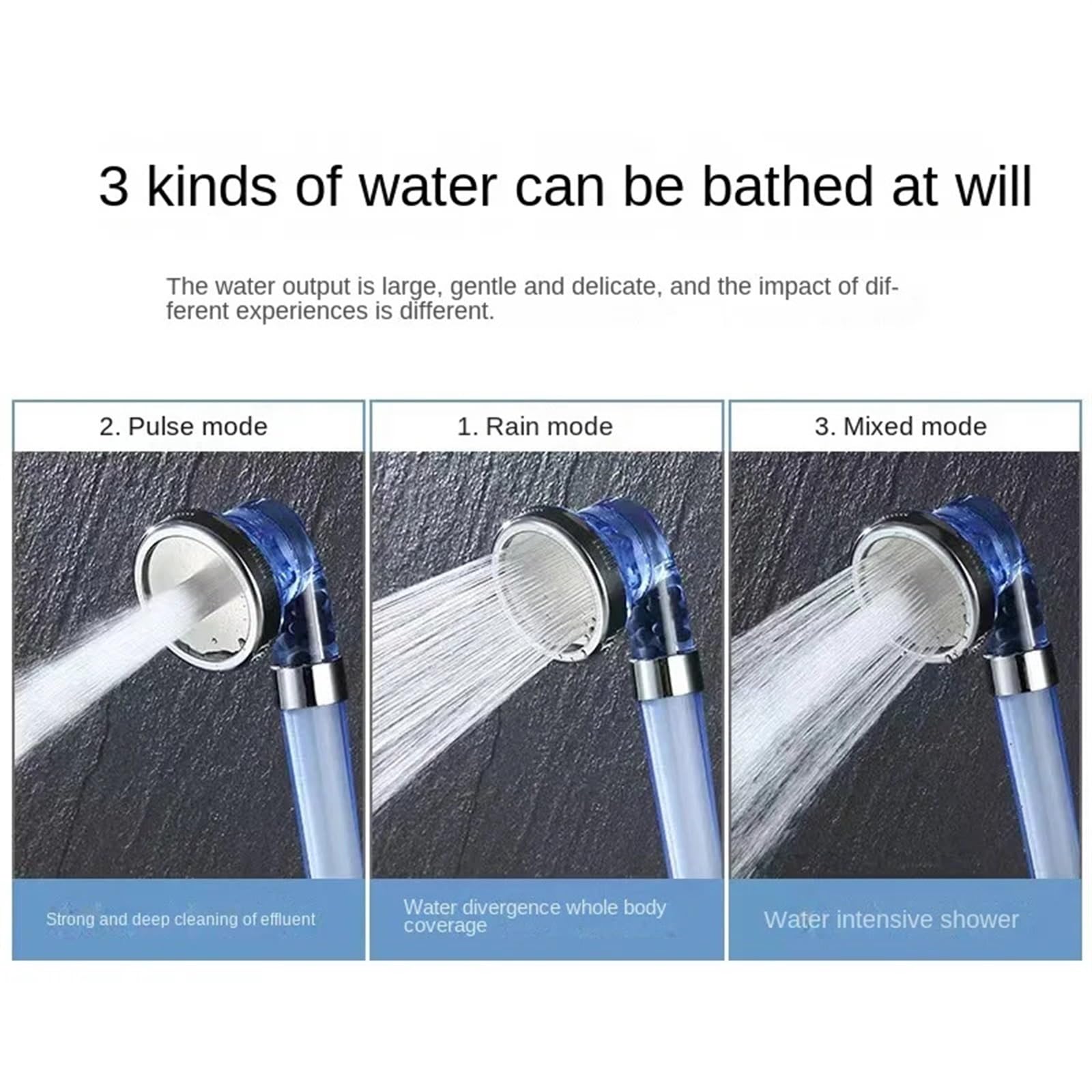 Soffione Doccia Soffione doccia filtro depuratore acqua docce ad alta pressione for set da bagno dispositivo di purificazione multifunzionale(Package A)