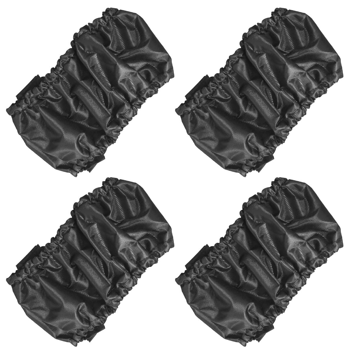 DOERDO 4Pcs Baby Stroller Wheel Cover Protection Covers for Baby Stroller Wheelchair Black, Large