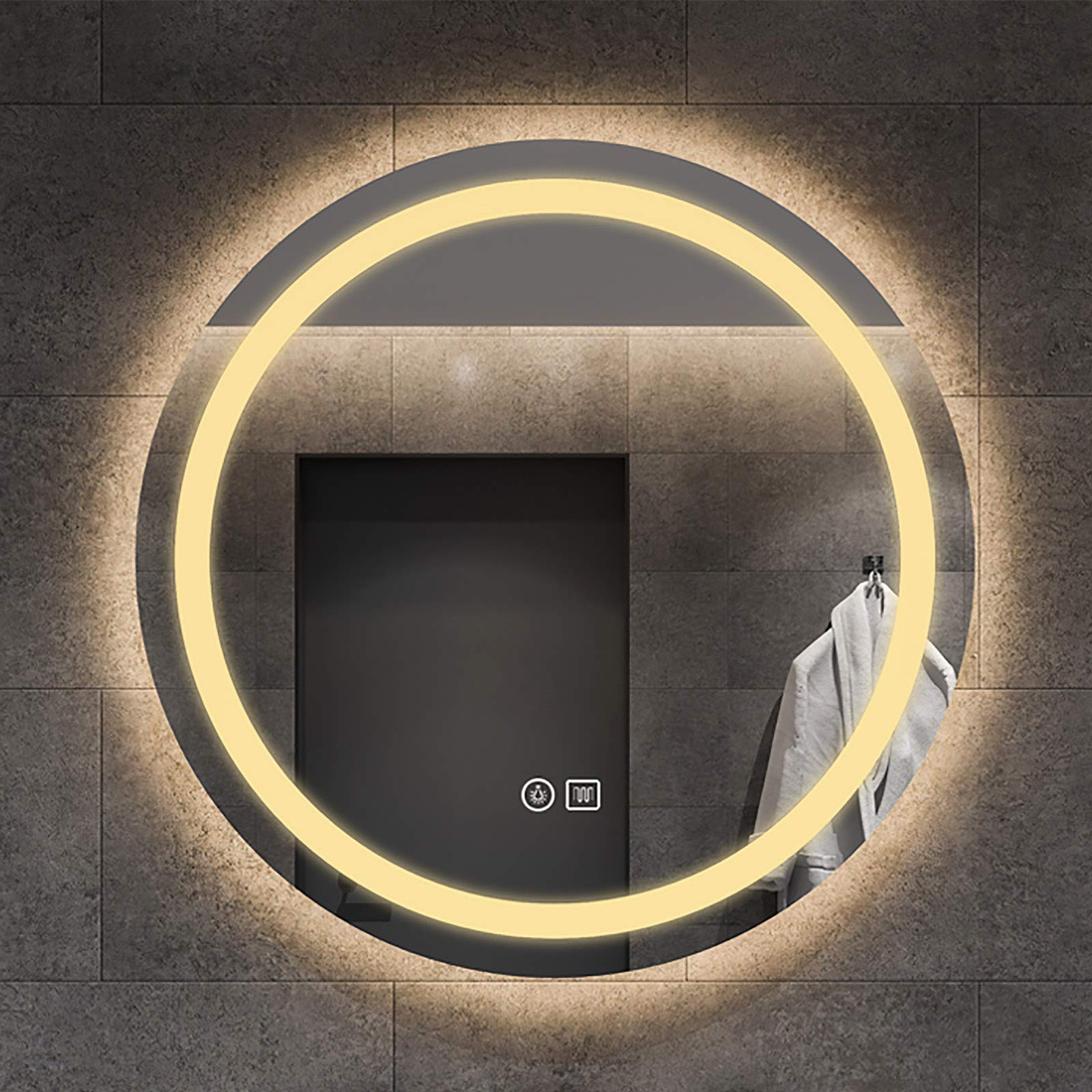 baklon Specchio Trucco con Luci, 58x43cm Hollywood Specchio Trucco con