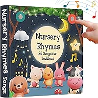 LEARNING BUGS Nursery Rhymes Musical Book for Toddlers 1-3: 28 Interactive Sing-Along Songs, Educational Sound Toy with Lyrics